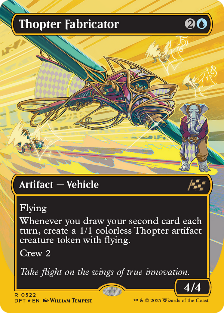 Thopter Fabricator (Borderless) (First-Place Foil) [Aetherdrift] | Odin's Place