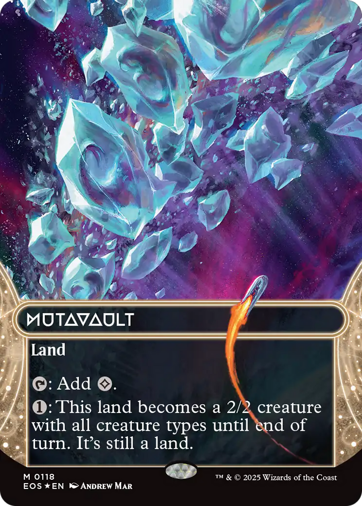 Mutavault (0118) (Borderless) (Galaxy Foil) [Edge of Eternities: Stellar Sights] | Odin's Place