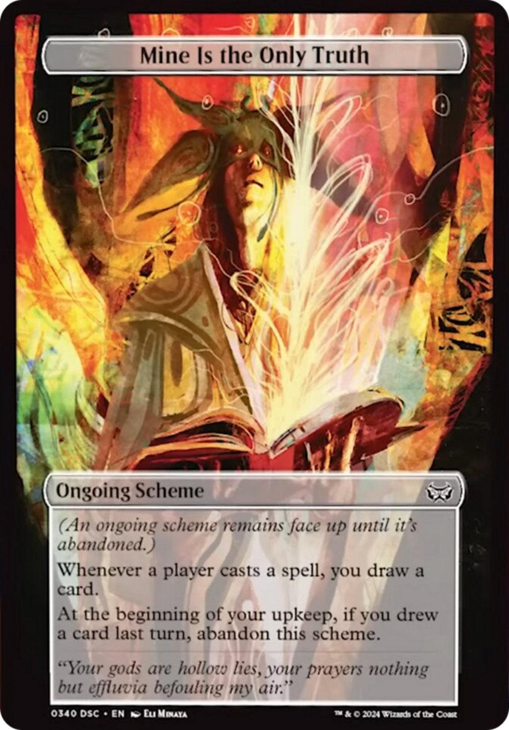 Mine Is The Only Truth (Full Art) [Duskmourn: Archenemy] | Odin's Place