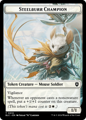 Steelburr Champion // Squid Double-Sided Token [Bloomburrow Commander Tokens] | Odin's Place