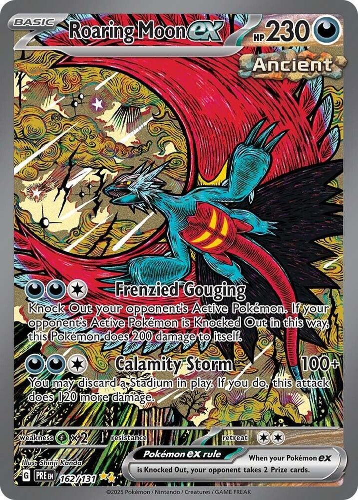 Roaring Moon ex (162/131) [Scarlet & Violet: Prismatic Evolutions] | Odin's Place
