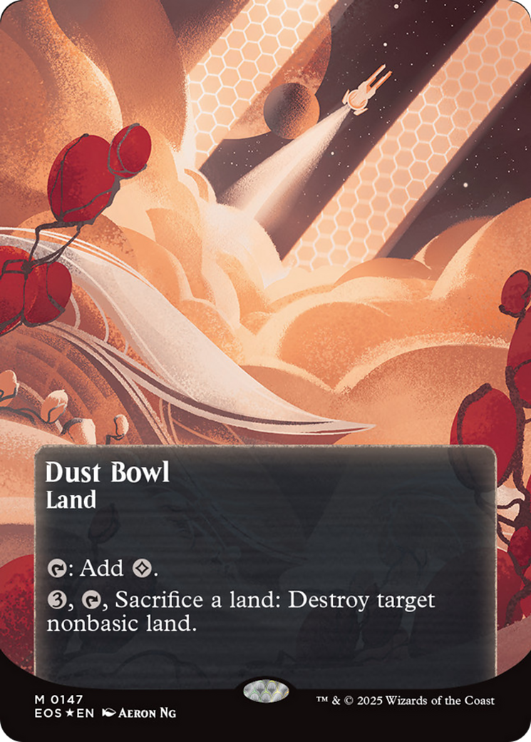 Dust Bowl (0057) (Borderless) (Galaxy Foil) [Edge of Eternities: Stellar Sights] | Odin's Place