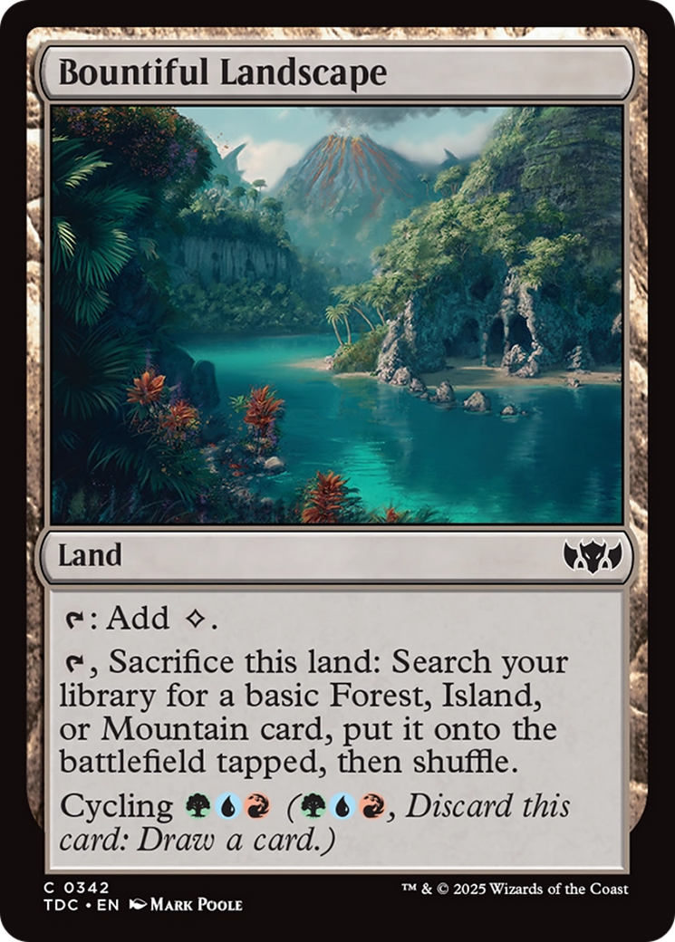 Bountiful Landscape [Tarkir: Dragonstorm Commander] | Odin's Place