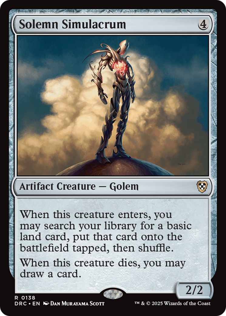 Solemn Simulacrum [Aetherdrift Commander] | Odin's Place