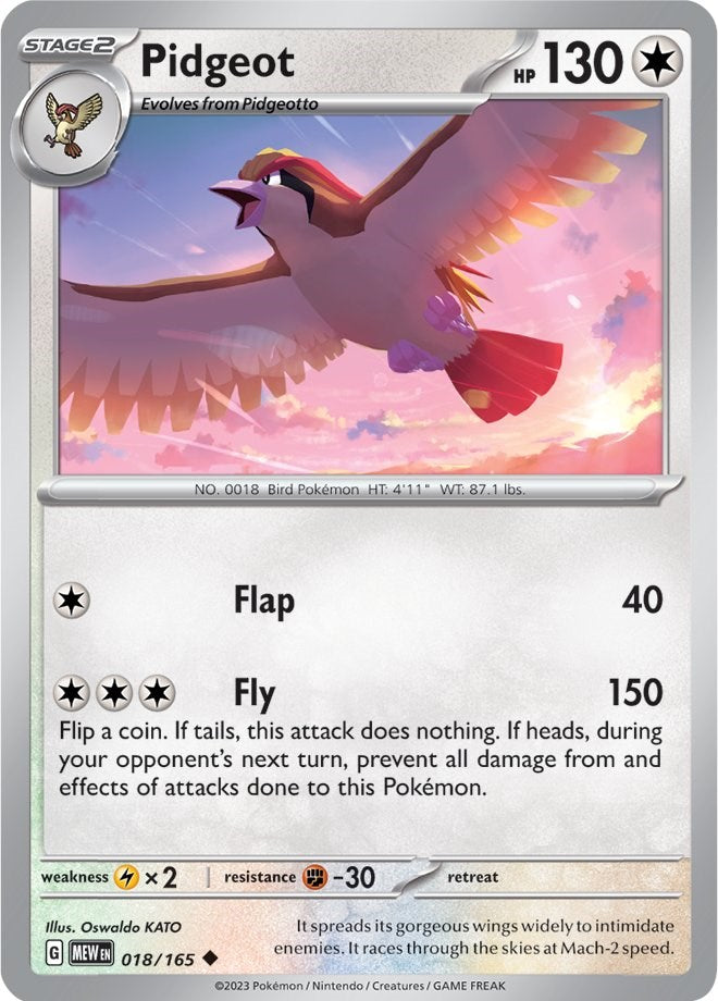 Pidgeot (018/165) [Scarlet & Violet 151] | Odin's Place