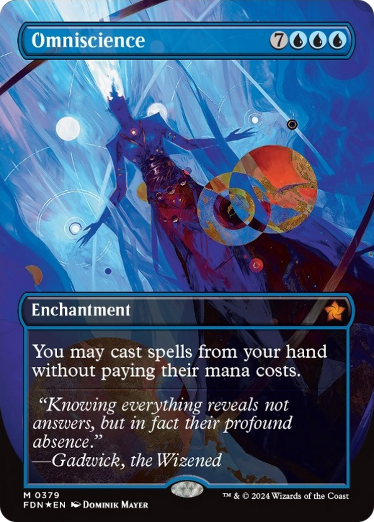 Omniscience (Borderless Mana Foil) [Foundations] | Odin's Place