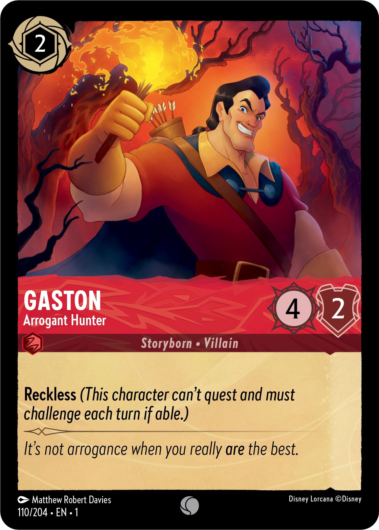 Gaston - Arrogant Hunter (110/204) [The First Chapter] | Odin's Place