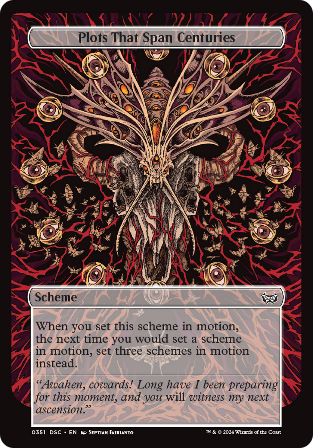 Plots That Span Centuries (Full Art) [Duskmourn: Archenemy] | Odin's Place