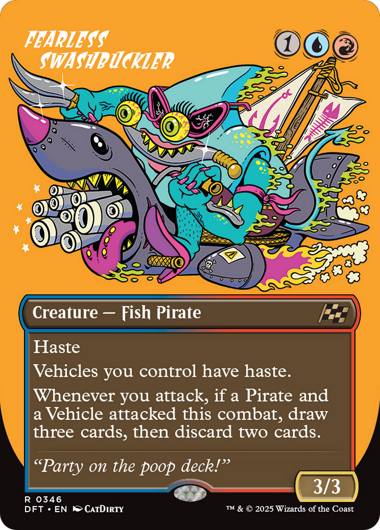 Fearless Swashbuckler (Borderless) [Aetherdrift] | Odin's Place