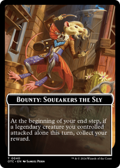 Bounty: Squeakers the Sly // Bounty Rules Double-Sided Token [Outlaws of Thunder Junction Commander Tokens] | Odin's Place