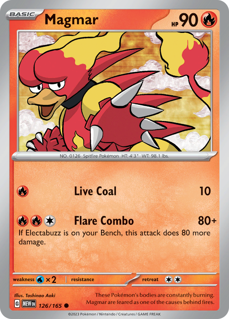 Magmar (126/165) [Scarlet & Violet 151] | Odin's Place