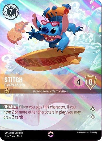 Stitch - Carefree Surfer (Enchanted) (206/204) [The First Chapter] | Odin's Place