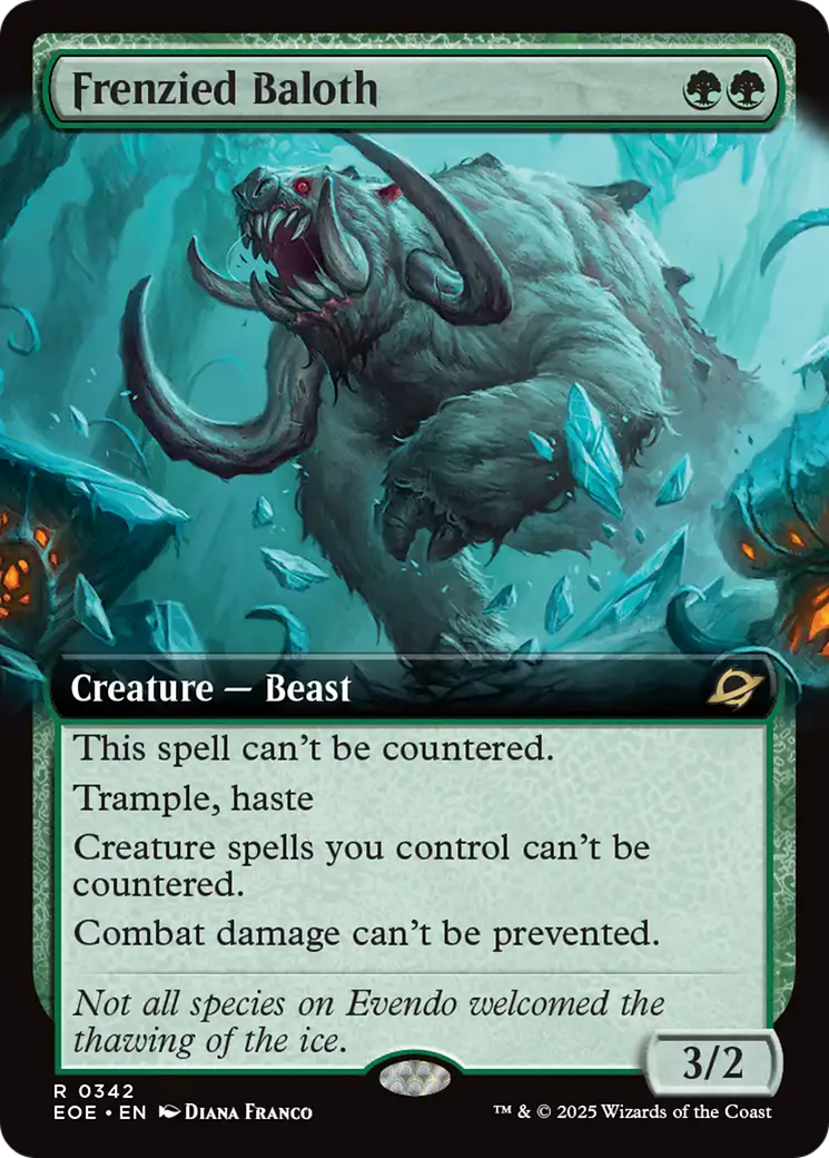 Frenzied Baloth (Extended Art) [Edge of Eternities] | Odin's Place