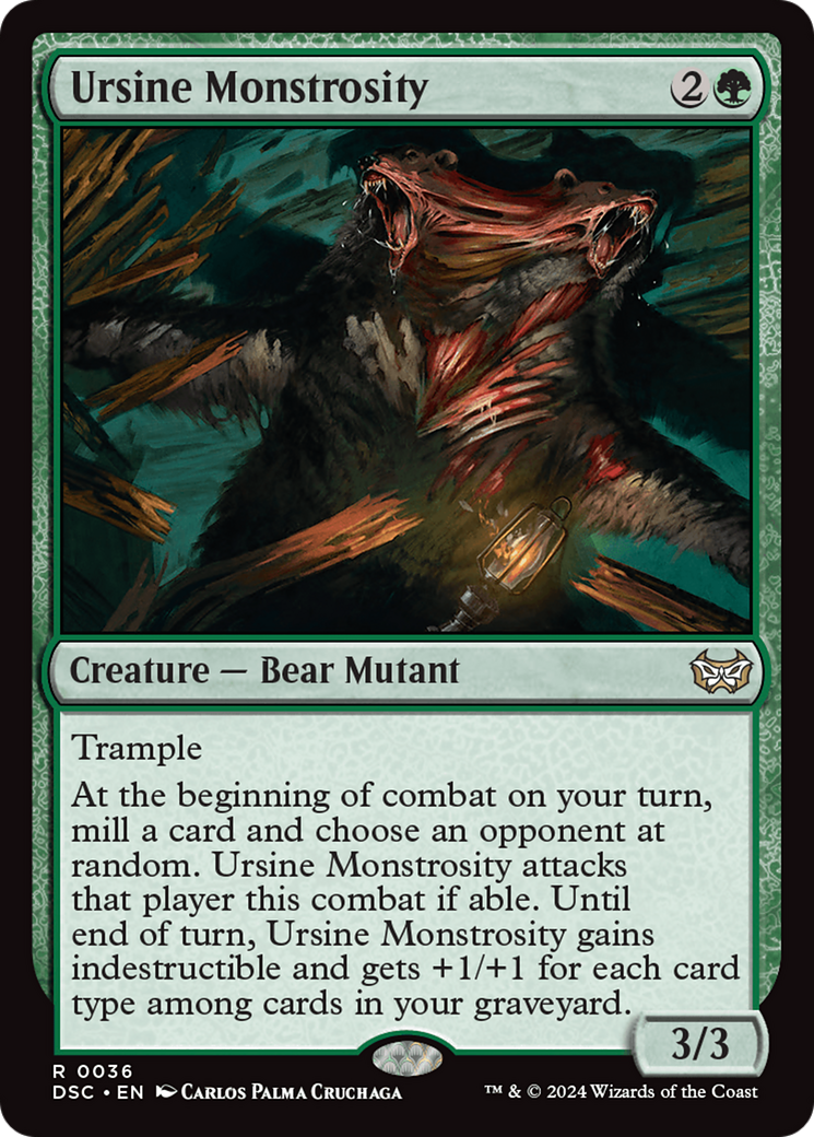 Ursine Monstrosity [Duskmourn: House of Horror Commander] | Odin's Place