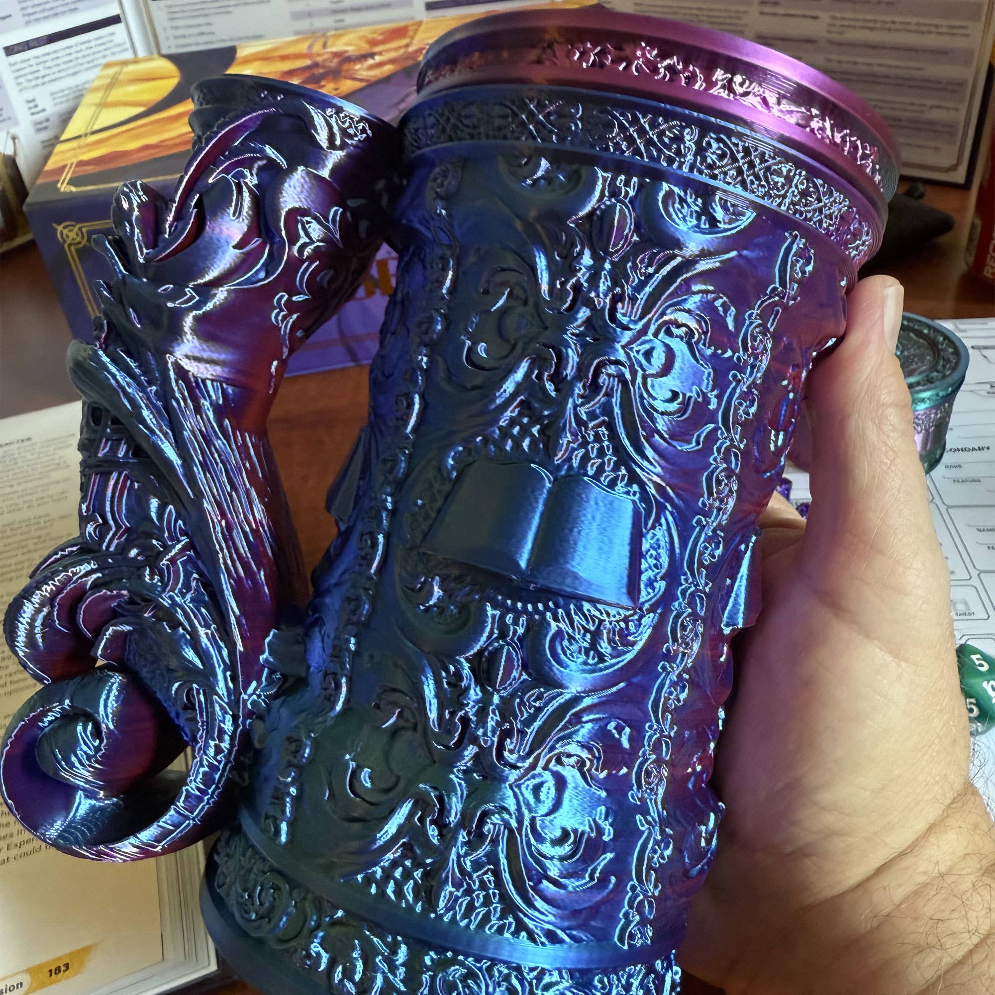 Wizard 12oz Dice Tower Tankard | TTRPG, D&D, Daggerheart | Odin's Place