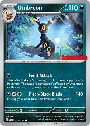 Umbreon (130/197) (GameStop Exclusive) [Scarlet & Violet: Black Star Promos] | Odin's Place
