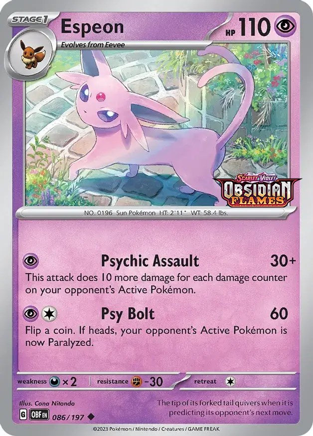 Espeon (086/197) (Best Buy Exclusive) [Scarlet & Violet: Black Star Promos] | Odin's Place