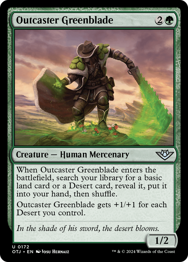 Outcaster Greenblade [Outlaws of Thunder Junction] | Odin's Place