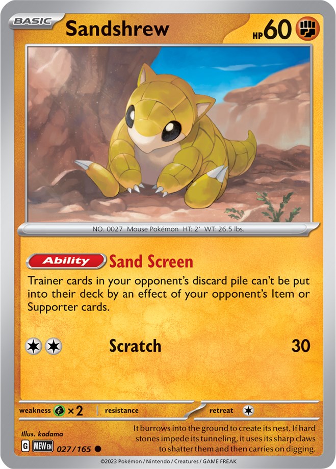 Sandshrew (027/165) [Scarlet & Violet 151] | Odin's Place