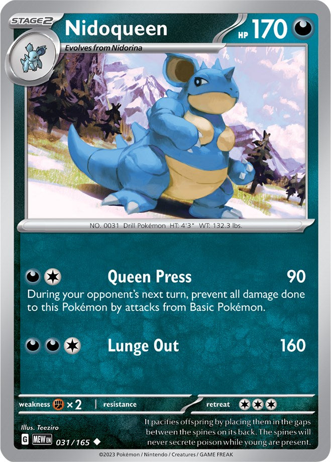 Nidoqueen (031/165) [Scarlet & Violet 151] | Odin's Place