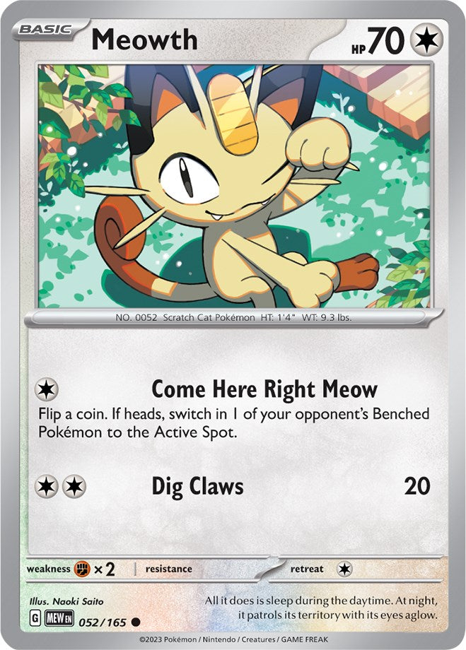Meowth (052/165) [Scarlet & Violet 151] | Odin's Place