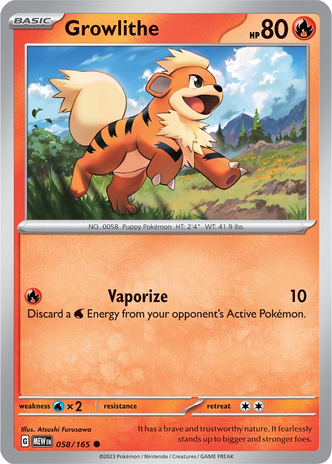 Growlithe (058/165) [Scarlet & Violet 151] | Odin's Place