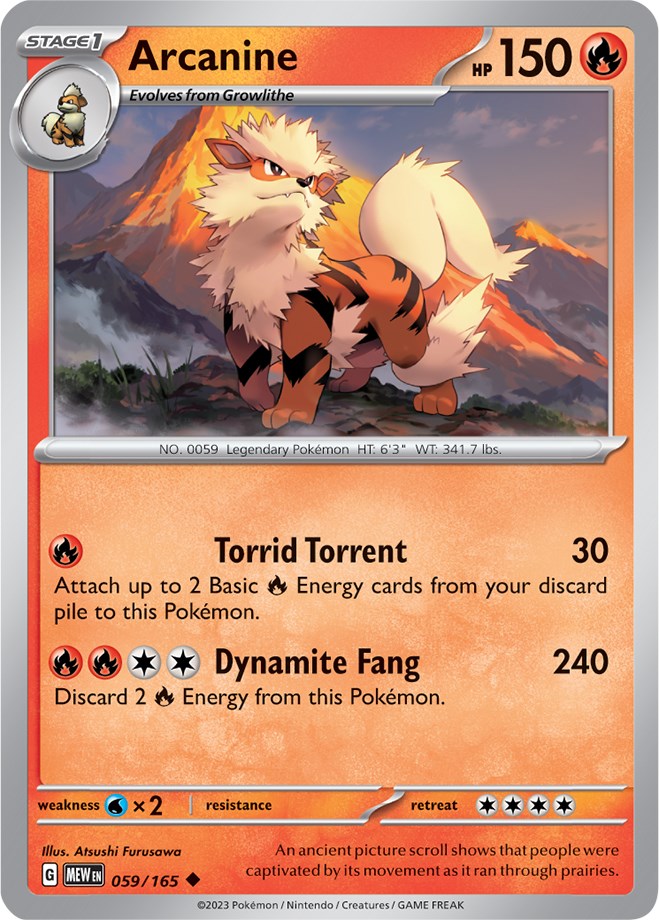 Arcanine (059/165) [Scarlet & Violet 151] | Odin's Place