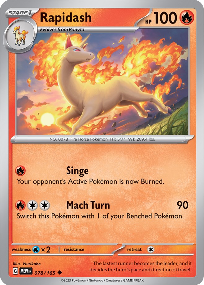 Rapidash (078/165) [Scarlet & Violet 151] | Odin's Place
