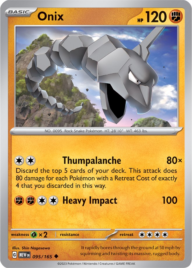 Onix (095/165) [Scarlet & Violet 151] | Odin's Place