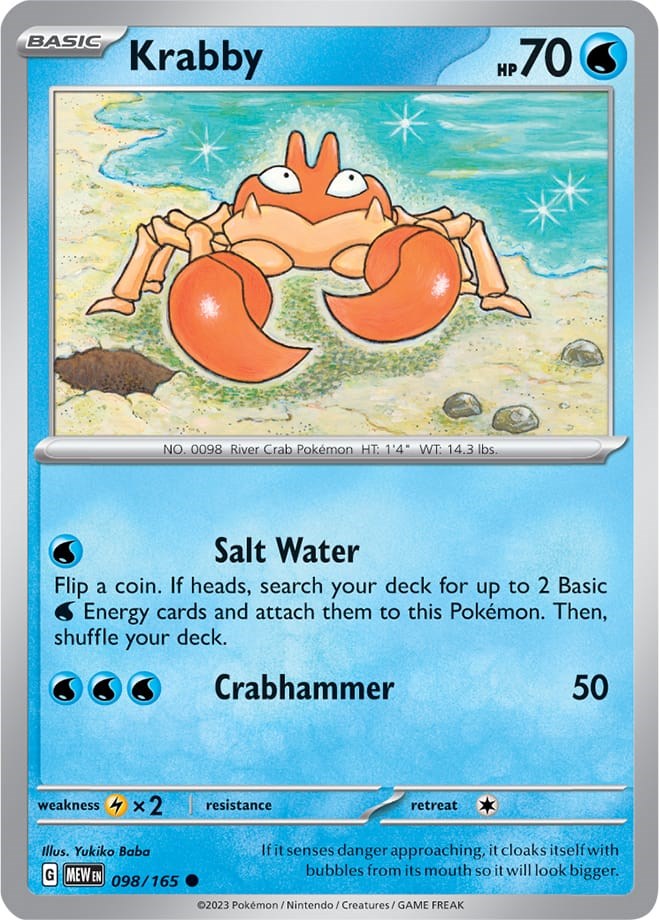 Krabby (098/165) [Scarlet & Violet 151] | Odin's Place