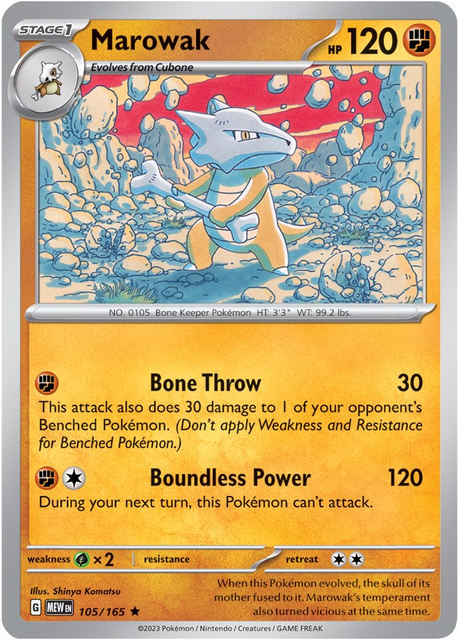 Marowak (105/165) [Scarlet & Violet 151] | Odin's Place
