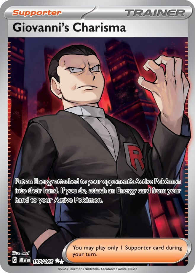 Giovanni's Charisma (197/165) [Scarlet & Violet 151] | Odin's Place