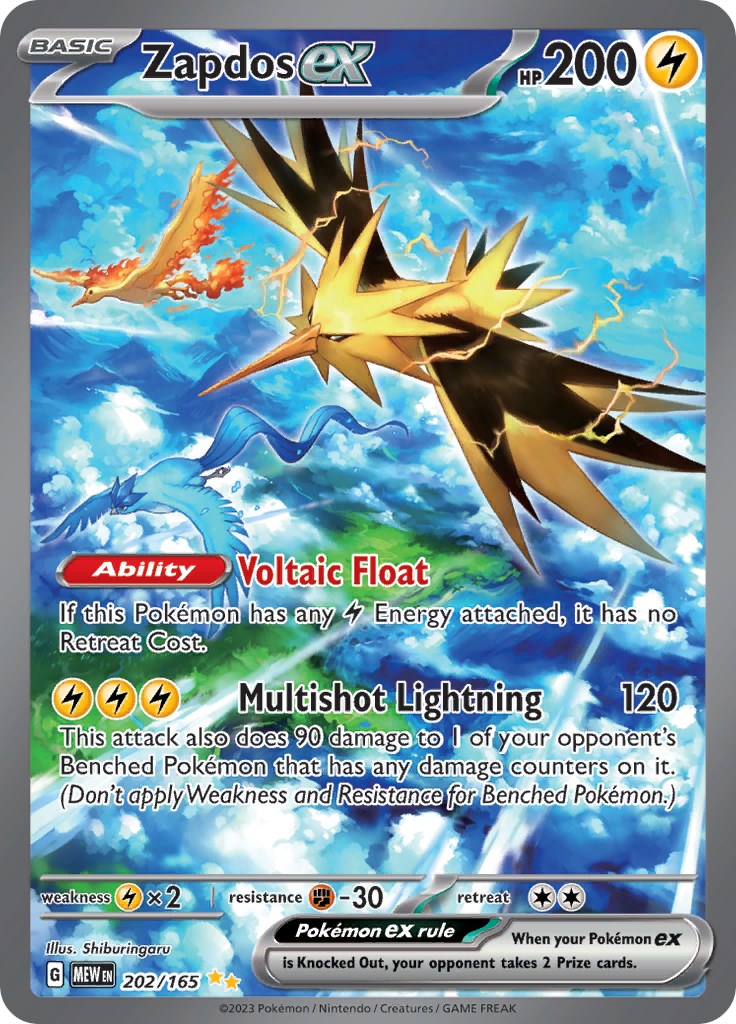 Zapdos ex (202/165) [Scarlet & Violet 151] | Odin's Place