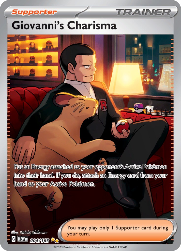 Giovanni's Charisma (204/165) [Scarlet & Violet 151] | Odin's Place