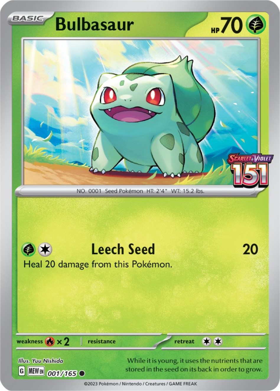 Bulbasaur (001/165) (Best Buy Exclusive) [Scarlet & Violet 151] | Odin's Place