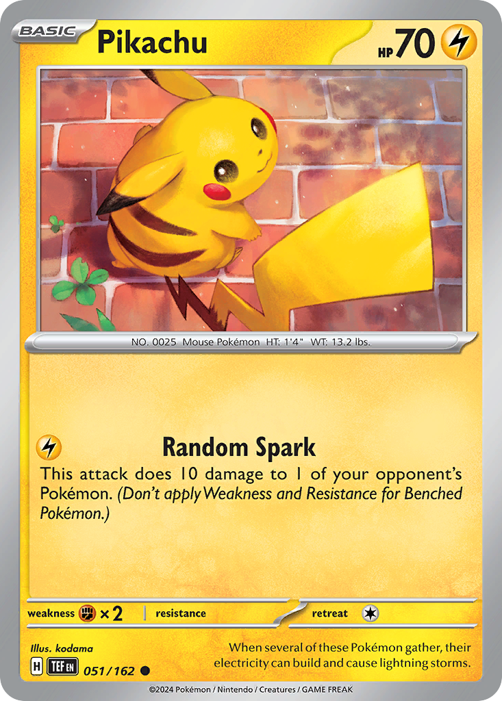 Pikachu (051/162) [Scarlet & Violet: Temporal Forces] | Odin's Place