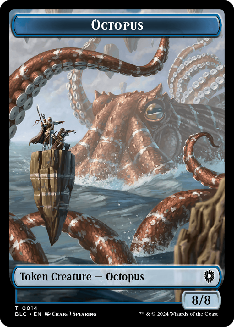 Octopus // Rabbit Double-Sided Token [Bloomburrow Commander Tokens] | Odin's Place