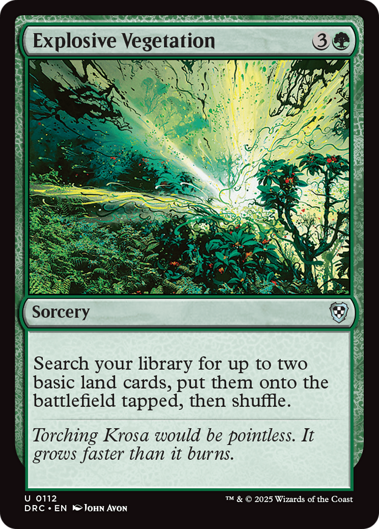 Explosive Vegetation [Aetherdrift Commander] | Odin's Place