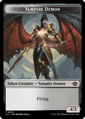 Vampire // Vampire Demon Double-Sided Token [The Lost Caverns of Ixalan Tokens] | Odin's Place