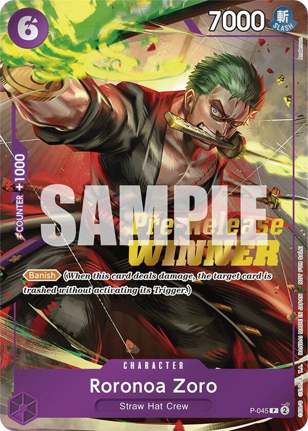 Roronoa Zoro (P-045) Pre-Release Winner LP Foil | Odin's Place