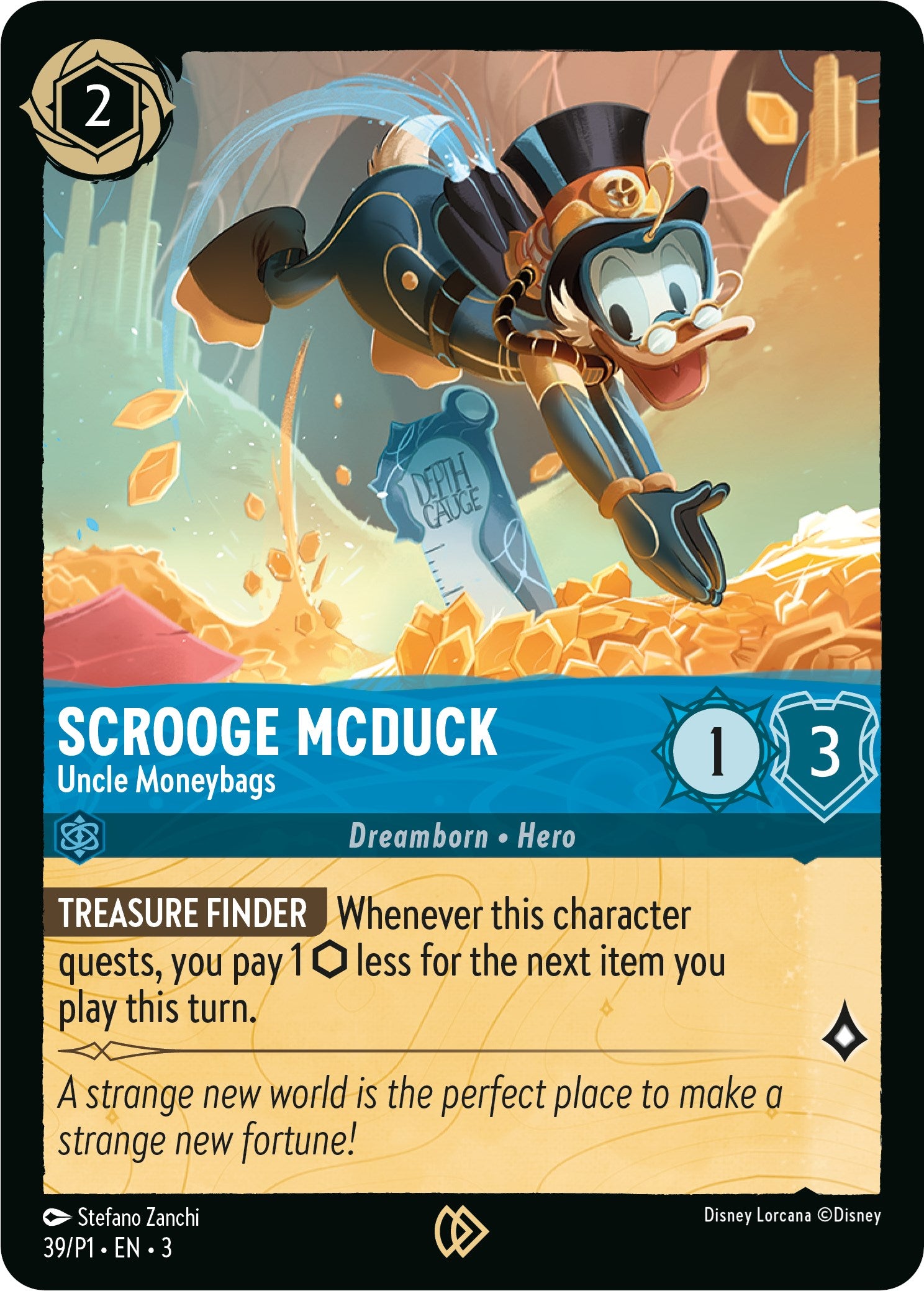 Scrooge McDuck - Uncle Moneybags (39) [Promo Cards] | Odin's Place