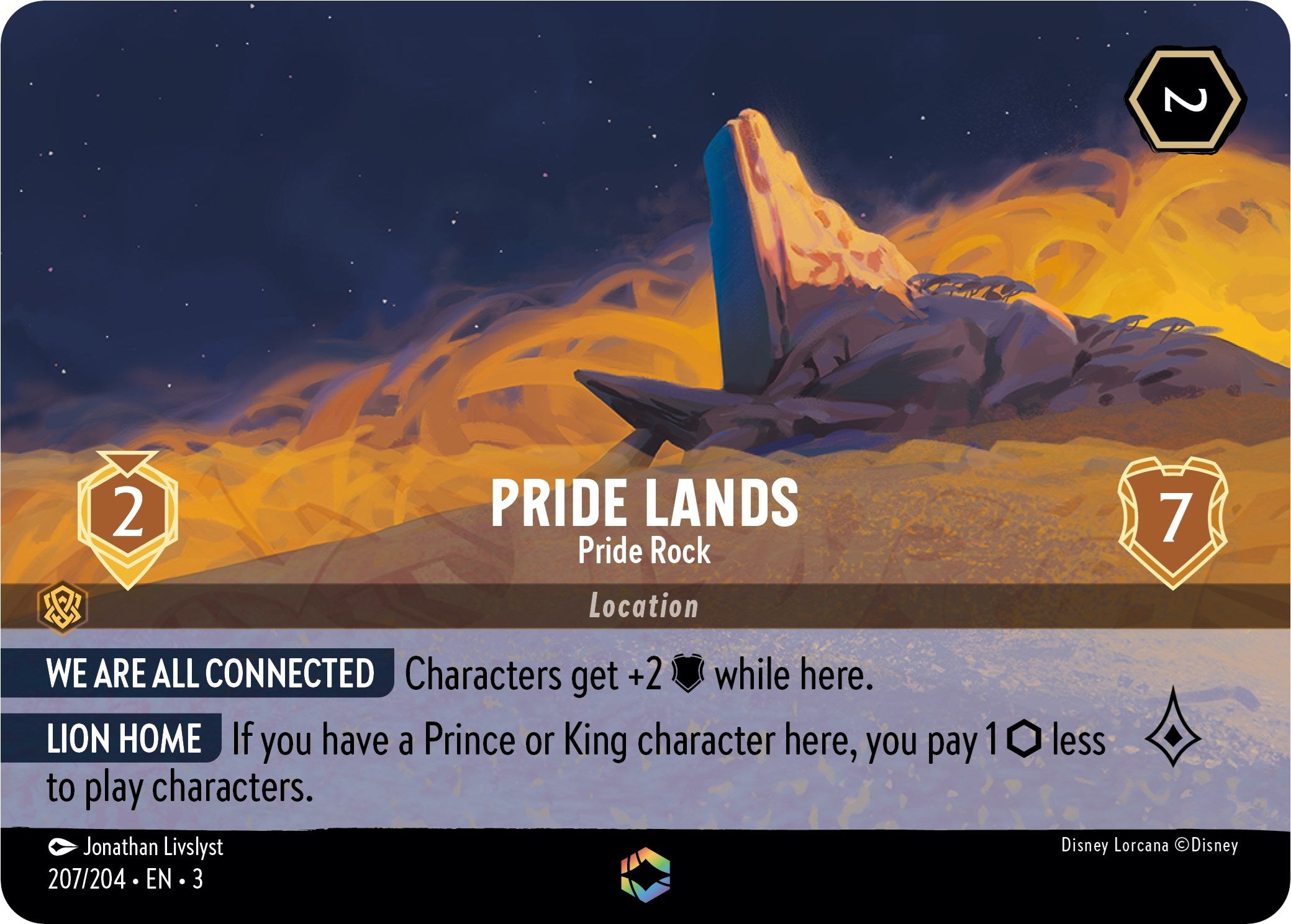 Pride Lands - Pride Rock (Enchanted) (207/204) [Into the Inklands] | Odin's Place