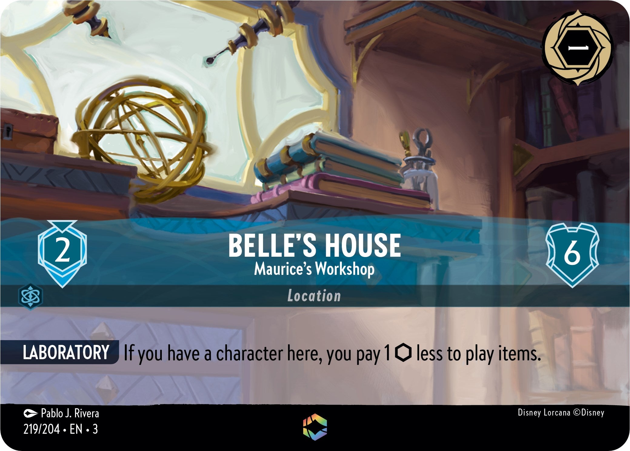 Belle's House - Maurice's Workshop (Enchanted) (219/204) [Into the Inklands] | Odin's Place
