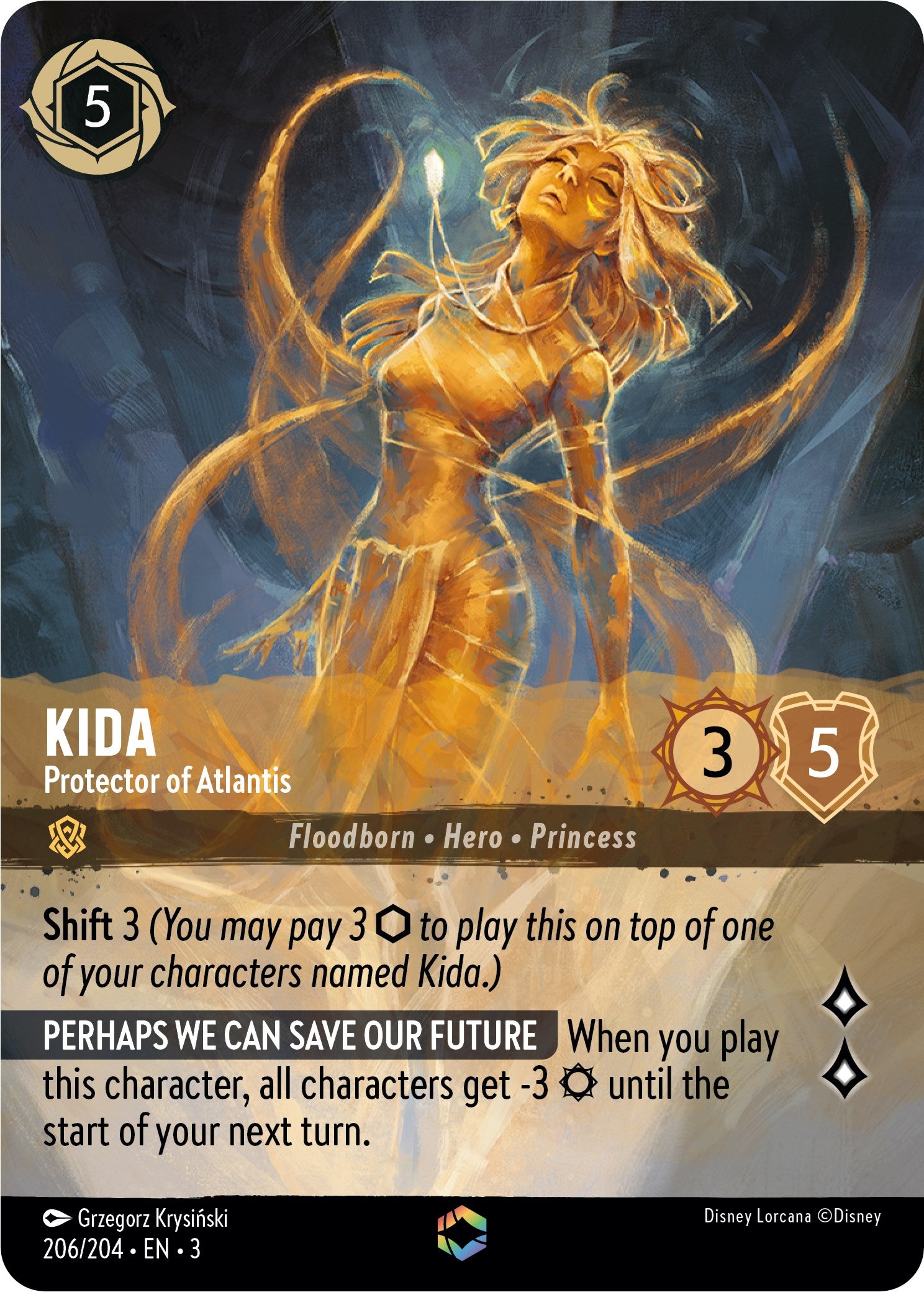 Kida - Protector of Atlantis (Enchanted) (206/204) [Into the Inklands] | Odin's Place