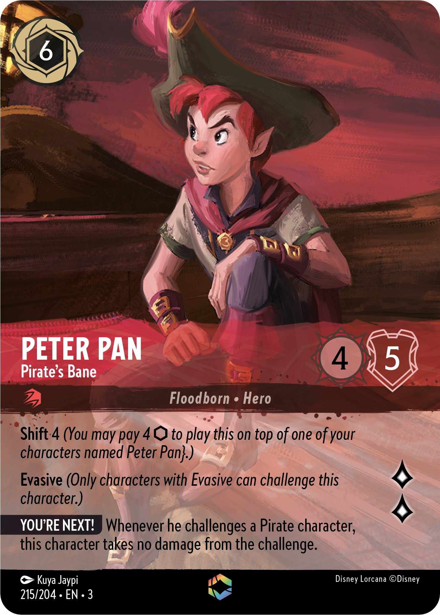 Peter Pan - Pirate's Bane (Enchanted) (215/204) [Into the Inklands] | Odin's Place