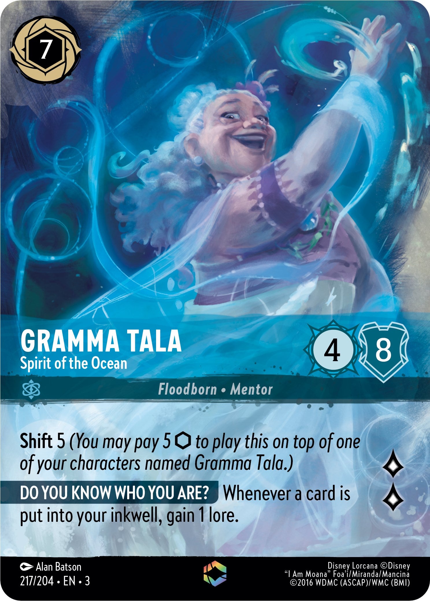 Gramma Tala - Spirit of the Ocean (Enchanted) (217/204) [Into the Inklands] | Odin's Place