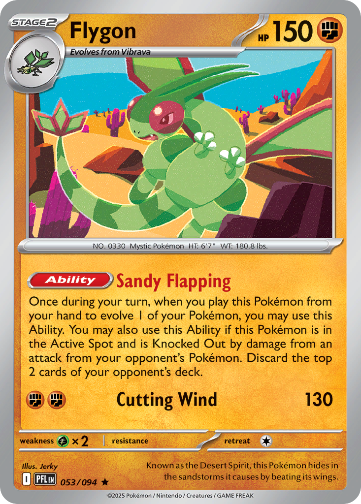 Flygon (053/094) (Theme Deck Exclusive) [Mega Evolution: Phantasmal Flames] | Odin's Place