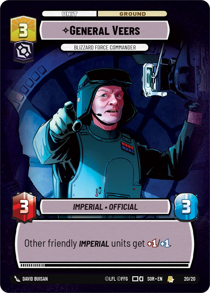 General Veers - Blizzard Force Commander (20/20) [Spark of Rebellion: Weekly Play] | Odin's Place