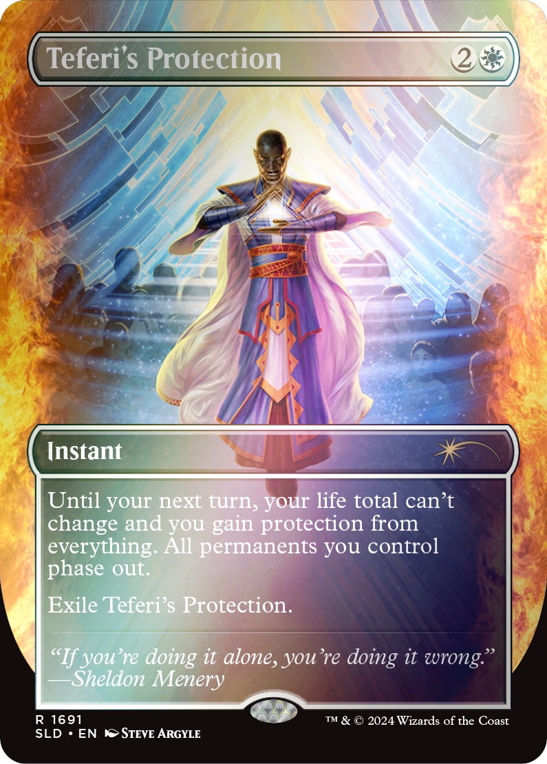 Teferi's Protection (1691) (Rainbow Foil) [Secret Lair: Sheldon's Spellbook] | Odin's Place