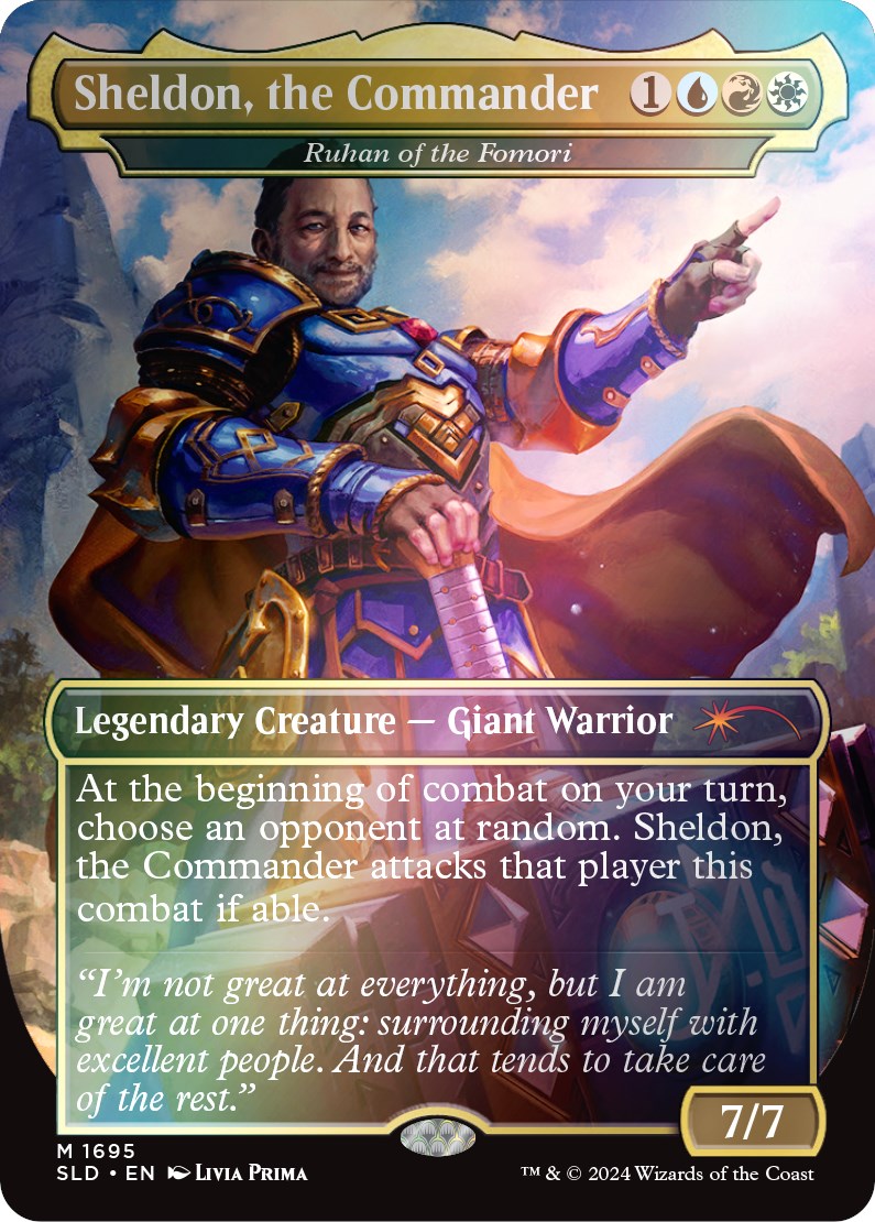 Ruhan of the Fomori - Sheldon, the Commander (Rainbow Foil) [Secret Lair: Sheldon's Spellbook] | Odin's Place